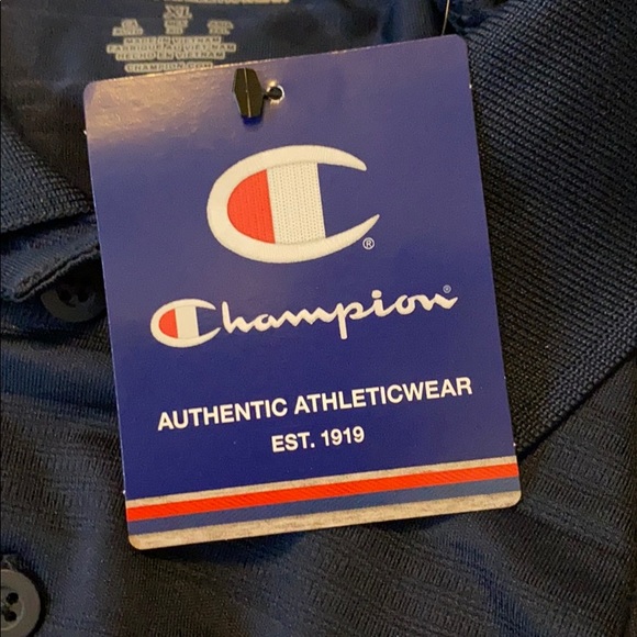 Men’s Navy Michigan polo/golf shirt - Picture 4 of 5